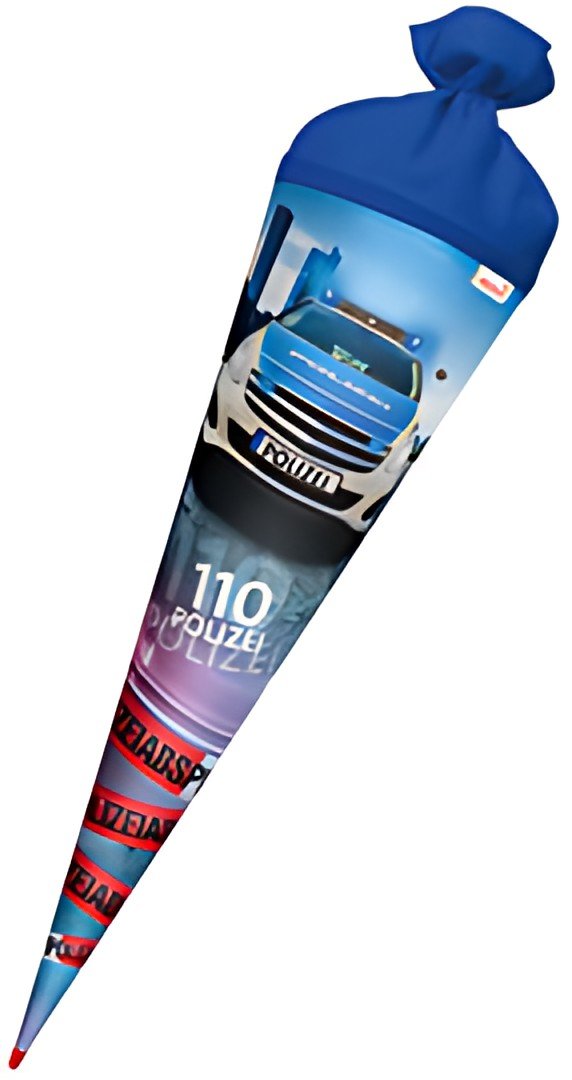 Cône scolaire ROTH "Police 110", rond, 700 mm, avec effet