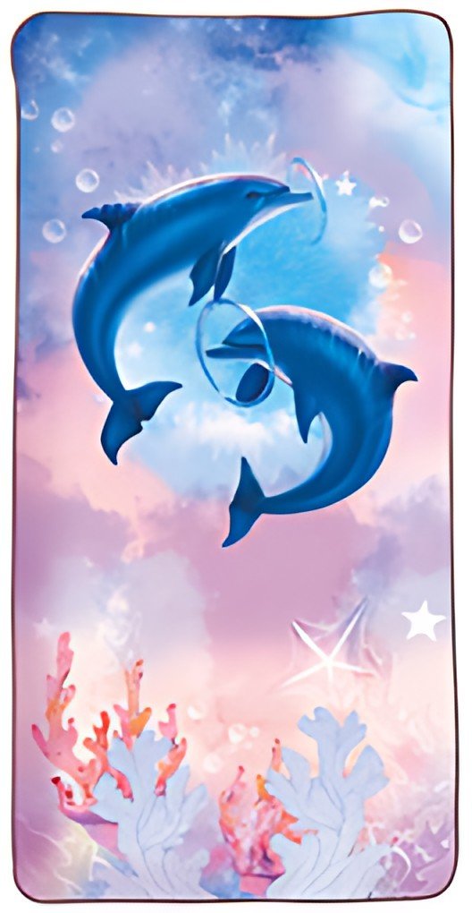 ROTH Serviette de bain pour enfants "Dauphins"