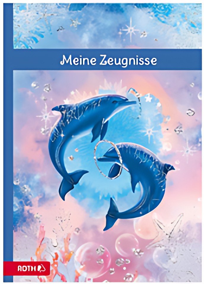 Dossier de certificat ROTH "Dauphins", avec design et effet
