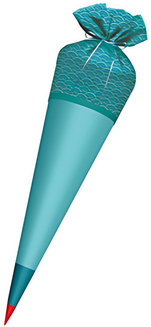 Housse en tissu ROTH pour cône d'école en tissu DIY à repasser, turquoise