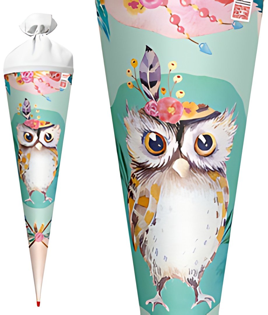ROTH Schultüte "Eule Lieselotte", rund, 700 mm
