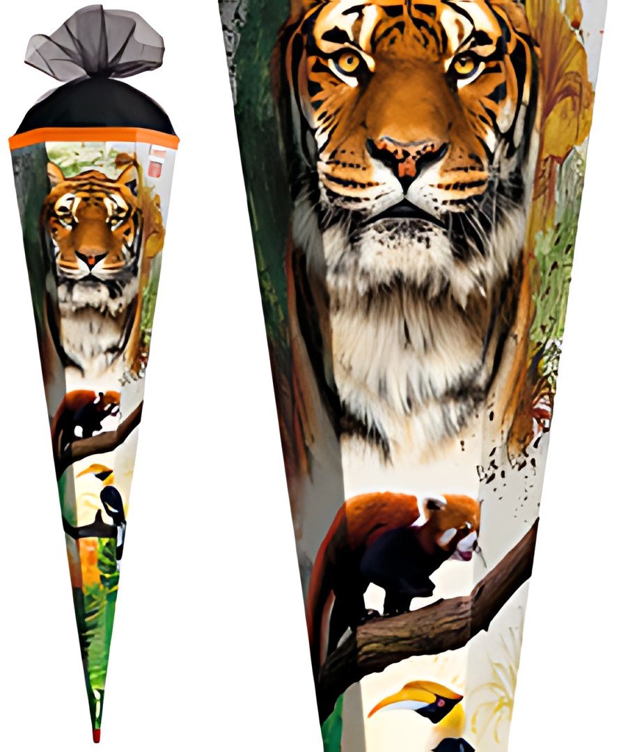 ROTH Schultüte "Tiger", eckig, 850 mm
