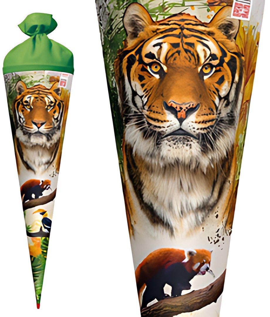 ROTH Schultüte "Tiger", rund, 700 mm