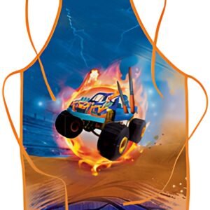 ROTH Tablier de peinture "Monstertruck Fire", poche frontale