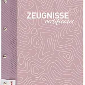 Modèle de dossier de certificat ROTH avec vis à livre "Dusty Rose"