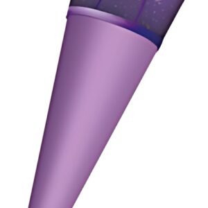 Housse en tissu ROTH pour cône d'école en tissu DIY à repasser, violet