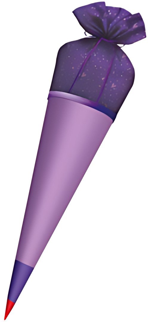 Housse en tissu ROTH pour cône d'école en tissu DIY à repasser, violet