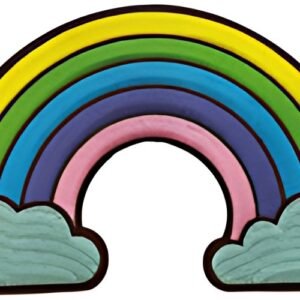 Thermocollant ROTH pour cône d'école en tissu DIY, arc-en-ciel