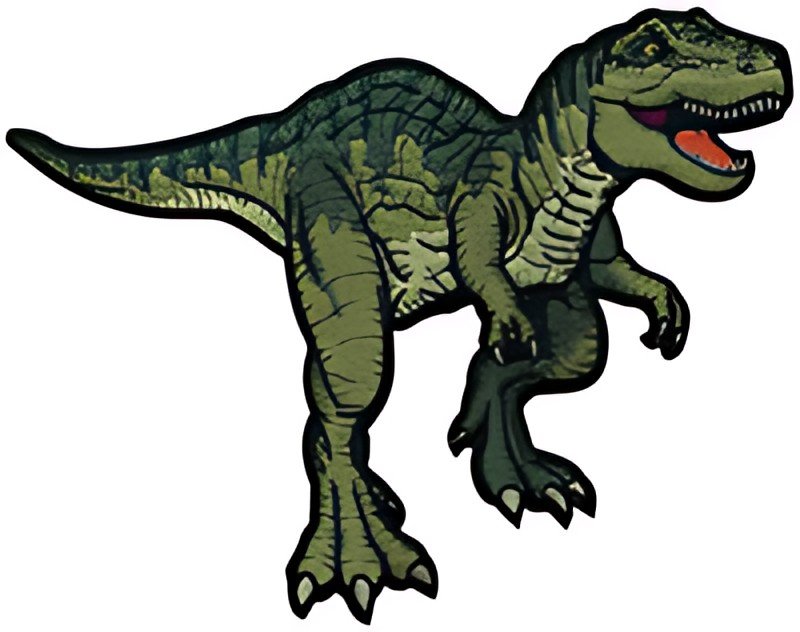 Patch thermocollant ROTH pour cône d'école en tissu DIY, T-Rex