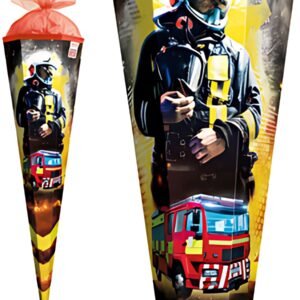 ROTH Schultüte "Feuerwehrmann", eckig, 850 mm