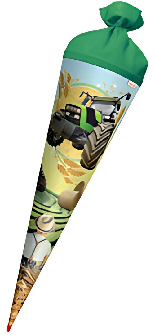 ROTH Schultüte "Traktor", rund, 700 mm