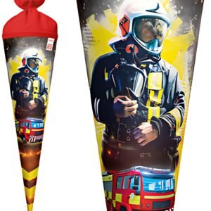 ROTH Schultüte "Feuerwehrmann", rund, 700 mm