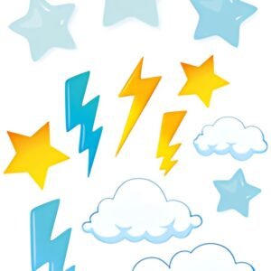 ROTH Bügeldekoration für DIY-Stoffschultüte, Wolkenparadies
