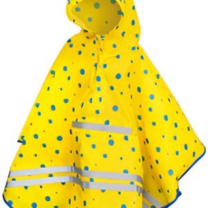 ROTH Poncho de pluie enfants ReflActions "Roar", jaune/bleu