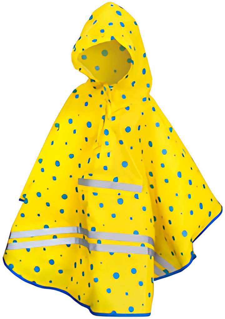 ROTH Poncho de pluie enfants ReflActions "Roar", jaune/bleu