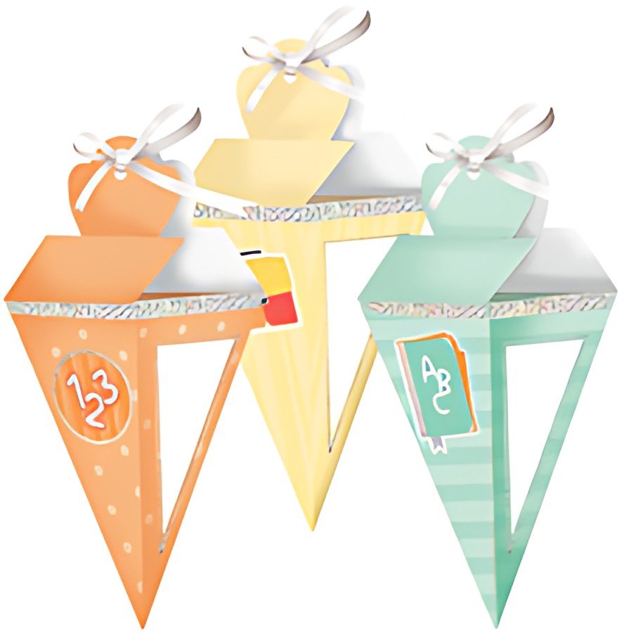 ROTH Geschenktüte "Einschulung", mit Glitzereffekt