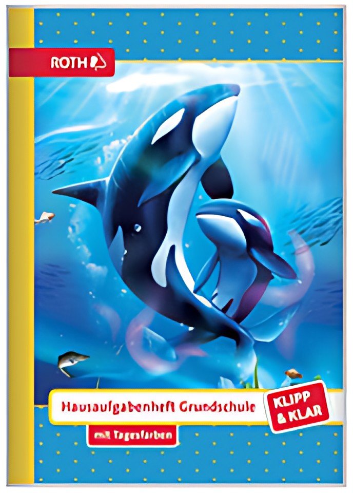 ROTH Hausaufgabenheft Klipp & Klar "Orcas"