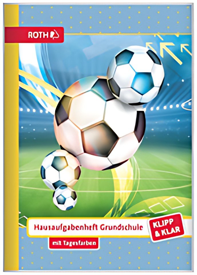 ROTH Hausaufgabenheft Klipp & Klar "Fußball"