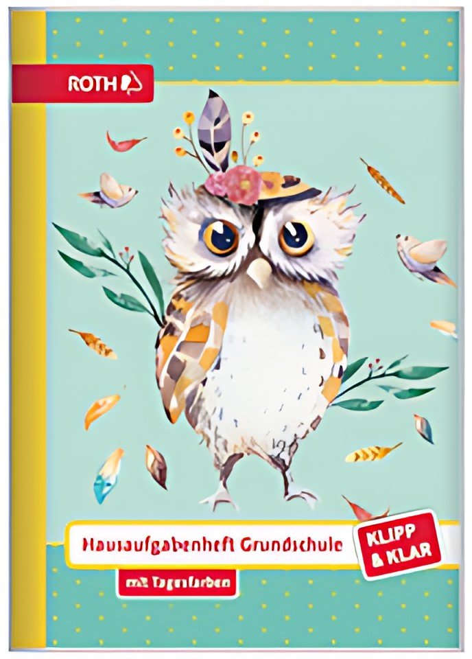 ROTH Hausaufgabenheft Klipp & Klar "Eule Lieselotte"
