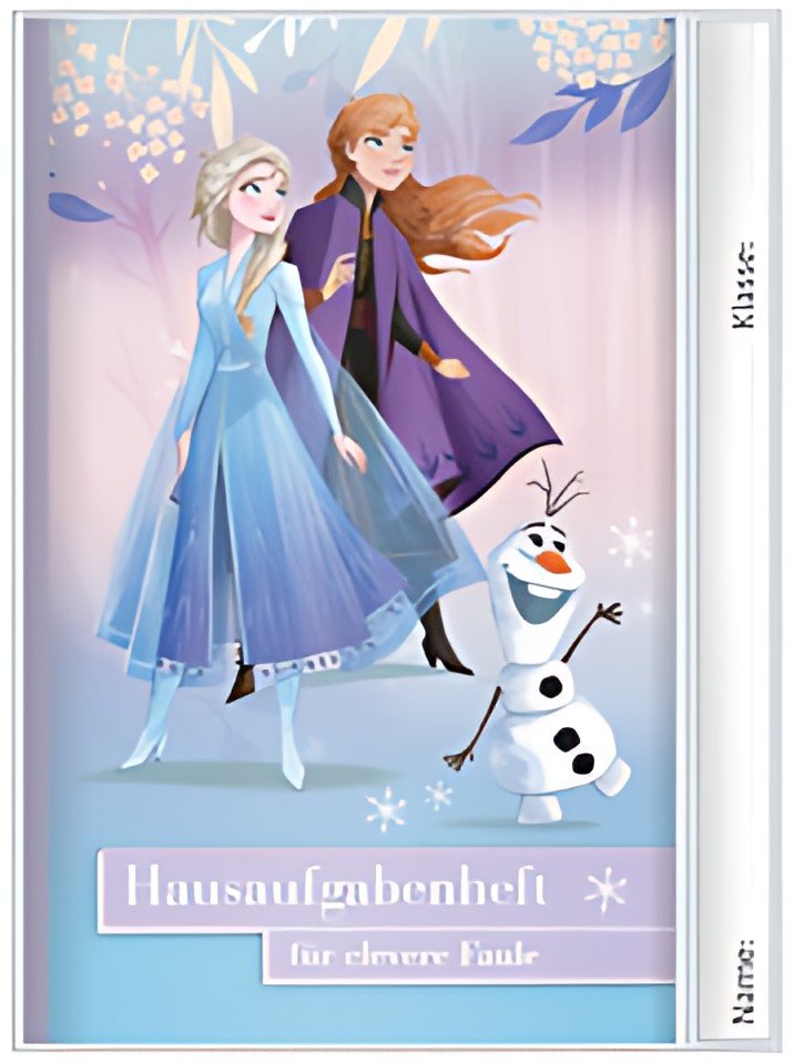 ROTH Hausaufgabenheft für clevere Faule "Disney Frozen"