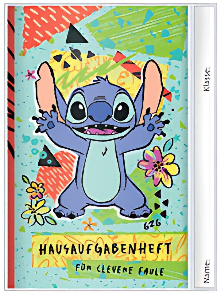 ROTH Hausaufgabenheft für clevere Faule "Disney Stitch"