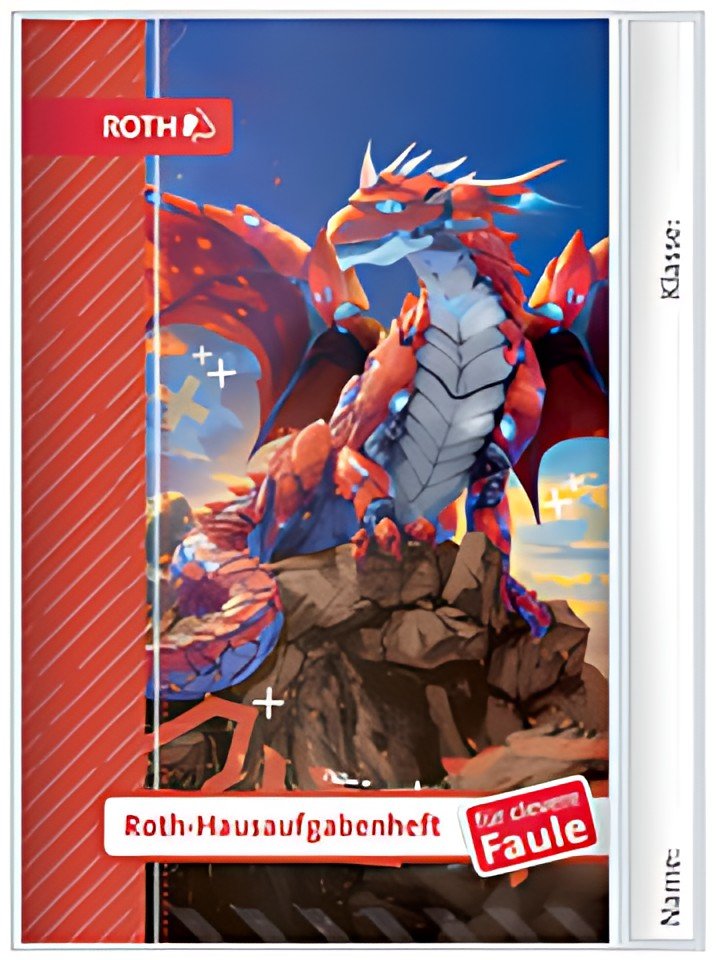 ROTH Hausaufgabenheft Kids für clevere Faule "Robo-Drache"