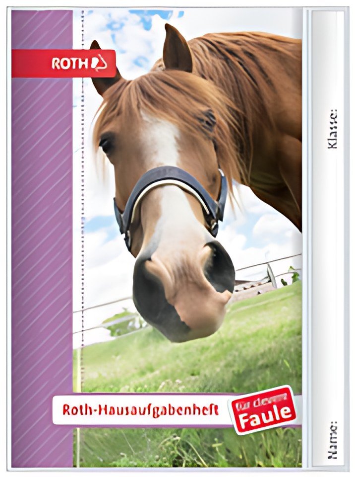 ROTH Hausaufgabenheft Tiere für clevere Faule "Pferd"