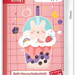 ROTH Hausaufgabenheft Teens für clevere Faule "Bubble Tea"