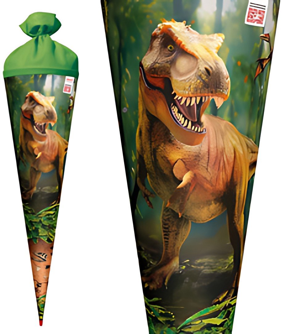 Cône scolaire ROTH "T-Rex World", rond, 700 mm, avec effet