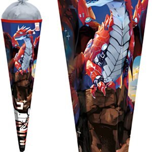 Cône d'école à motif ROTH "Robo Dragon", carré, 850 mm, feuille