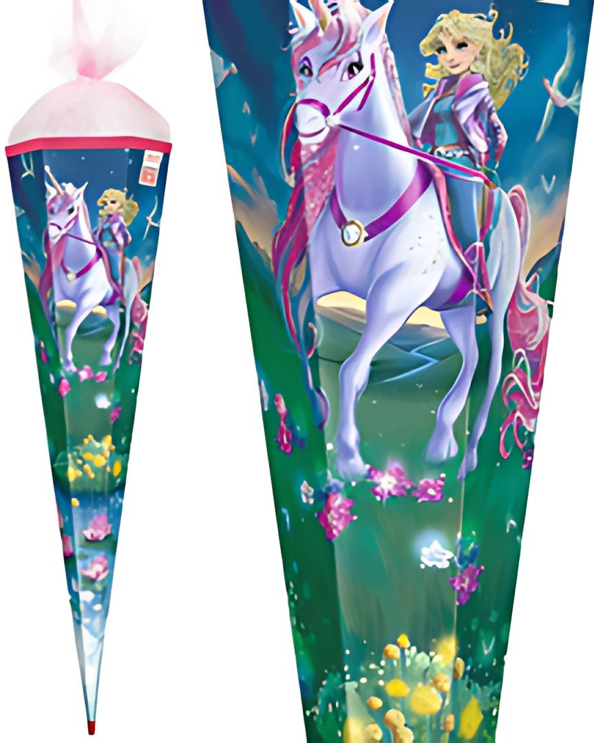 Cône scolaire motif ROTH "Magical Unicorn Rider", 850 mm
