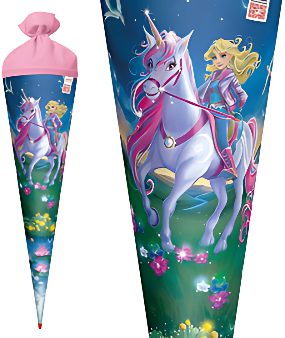 Cône scolaire motif ROTH "Magical Unicorn Rider", 700 mm