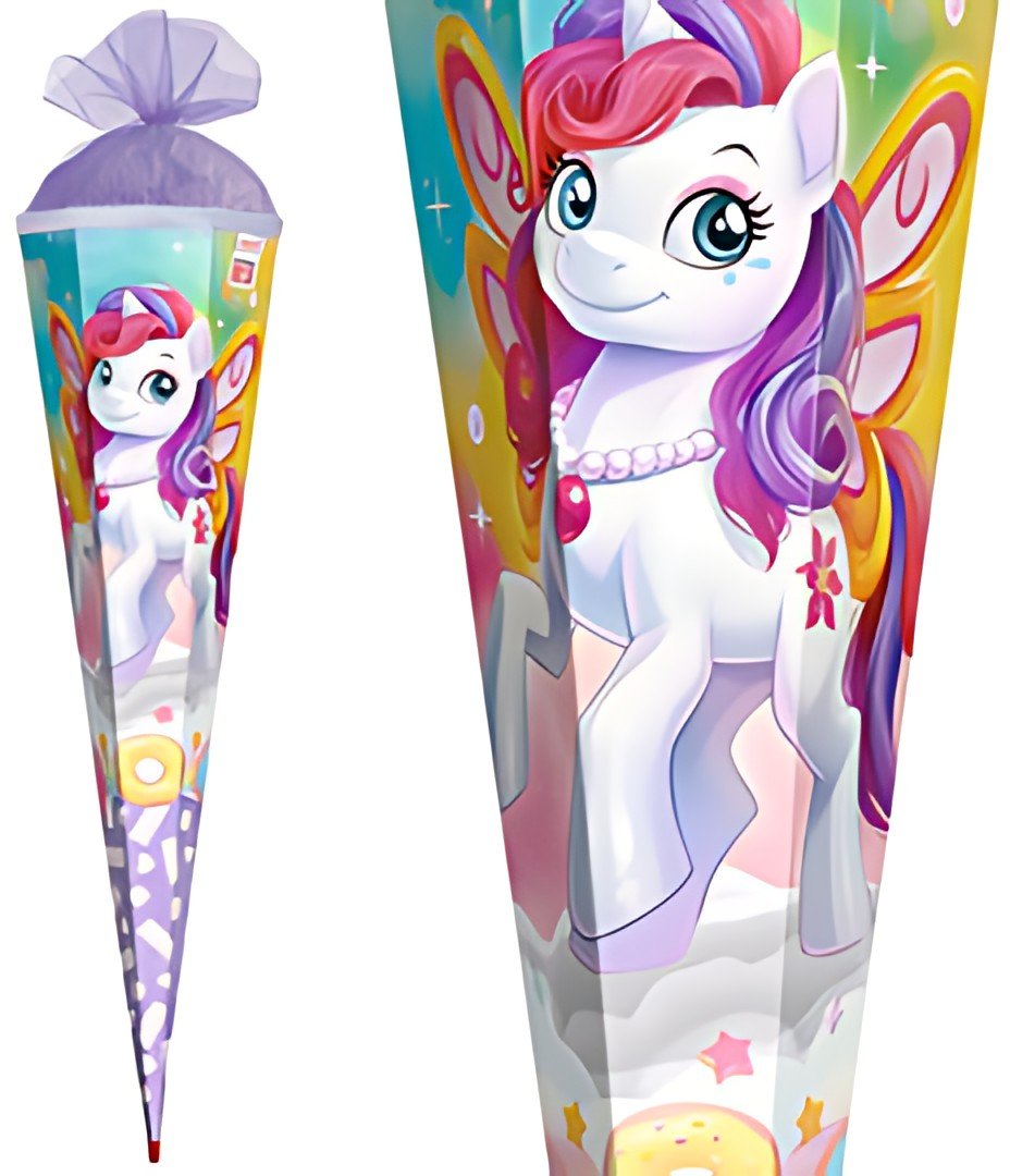 Cône scolaire ROTH « Fairy Horse Flora », carré, 850 mm