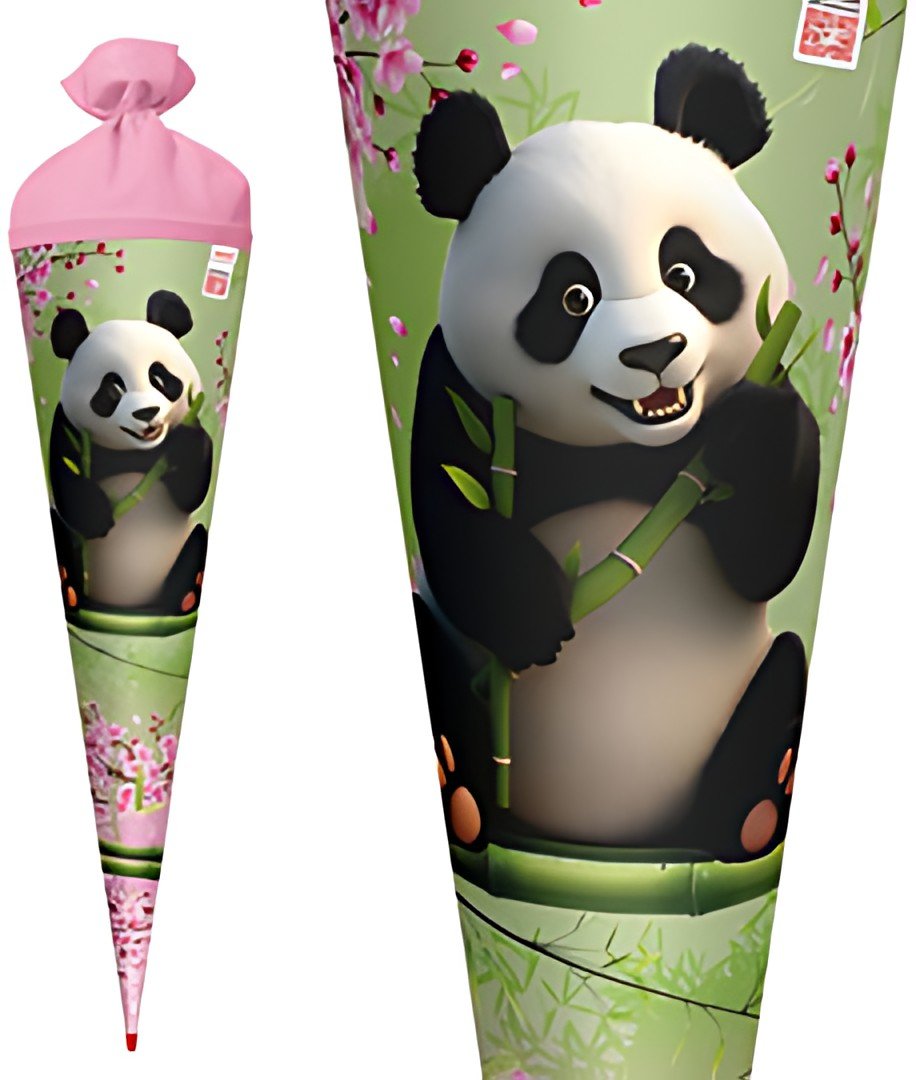 ROTH Schultüte "Panda", rund, 700 mm