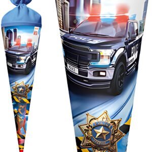 Cône scolaire ROTH "Police 911", rond, 700 mm