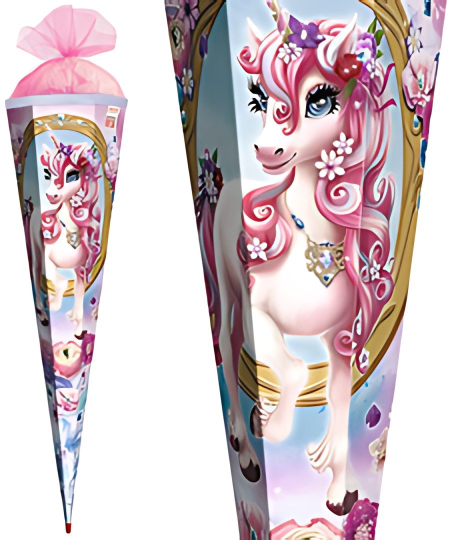 Cône scolaire ROTH "Unicorn Beauty", carré, 850 mm