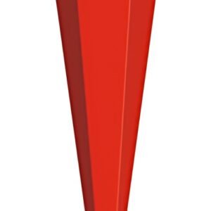Cône scolaire ROTH vierge sans fermeture, 850 mm, rouge