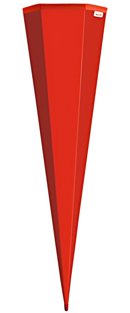 Cône scolaire ROTH vierge sans fermeture, 850 mm, rouge