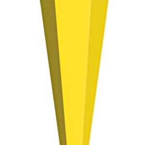 Cône scolaire ROTH vierge sans fermeture, 850 mm, jaune