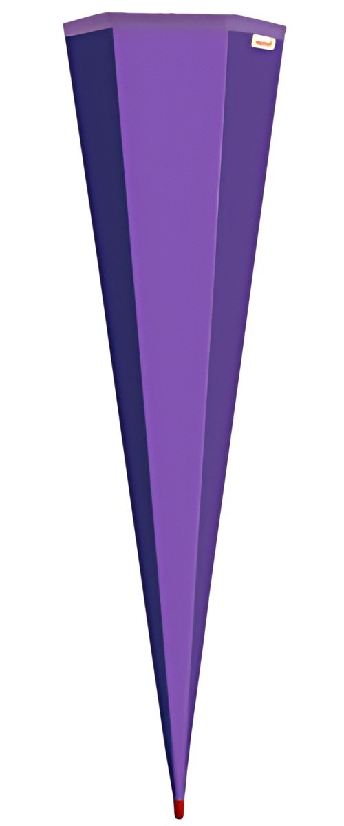 Cône scolaire ROTH vierge sans fermeture, 850 mm, violet