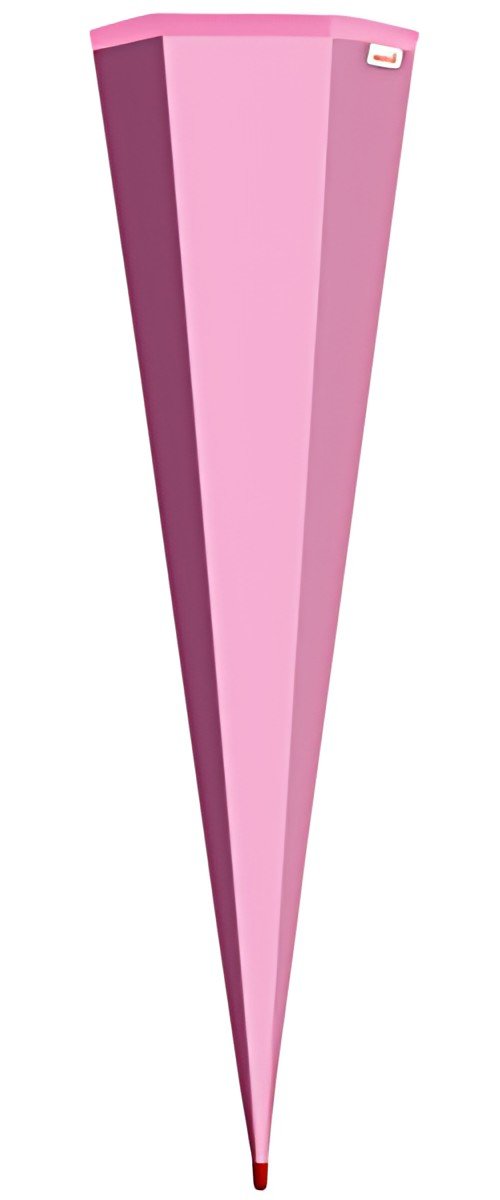 Cône scolaire ROTH vierge sans fermeture, 850 mm, rose