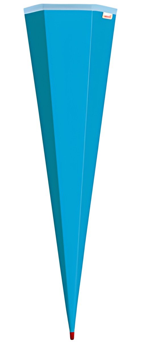 Cône scolaire ROTH vierge sans fermeture, 850 mm, bleu pacifique