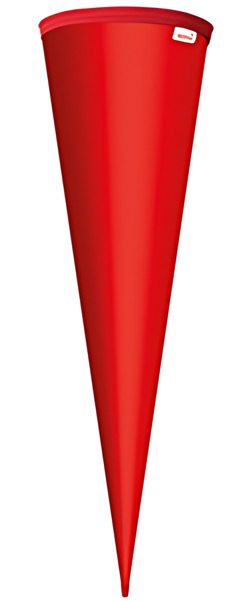Cône scolaire ROTH vierge sans fermeture, 700 mm, rouge