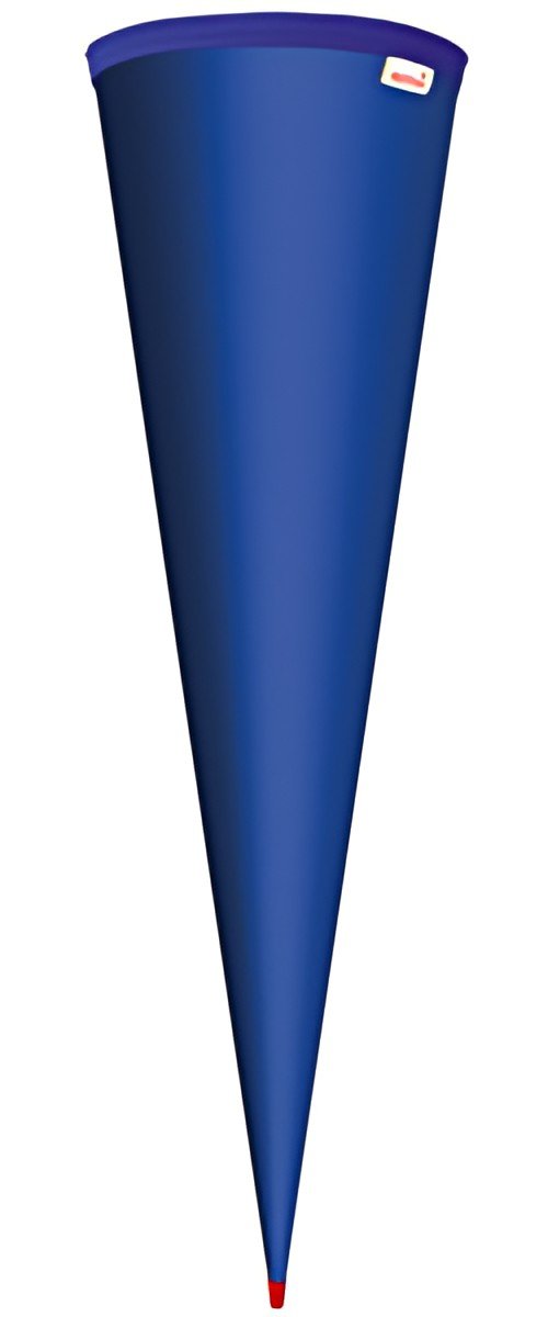 Cône scolaire ROTH vierge sans fermeture, 700 mm, bleu