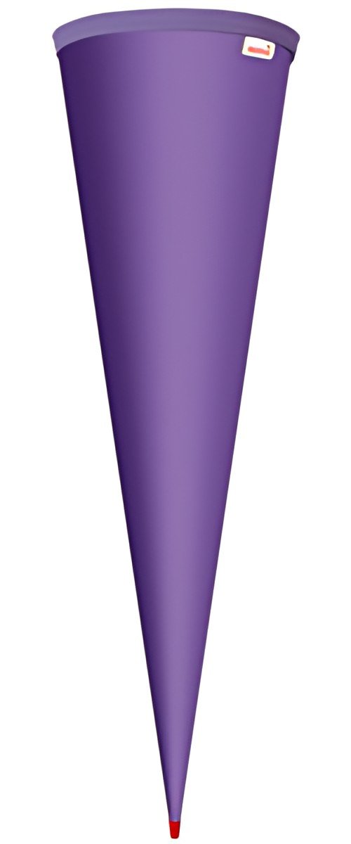 Cône scolaire ROTH vierge sans fermeture, 700 mm, violet