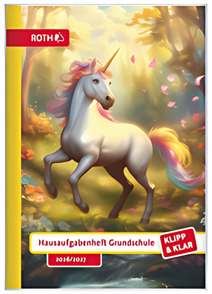 ROTH Hausaufgabenheft Klipp & Klar "Einhorntraum"