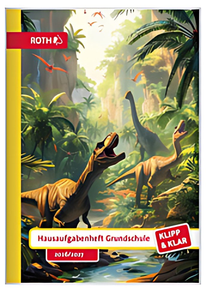 ROTH Hausaufgabenheft Klipp & Klar "Dino Dschungel"