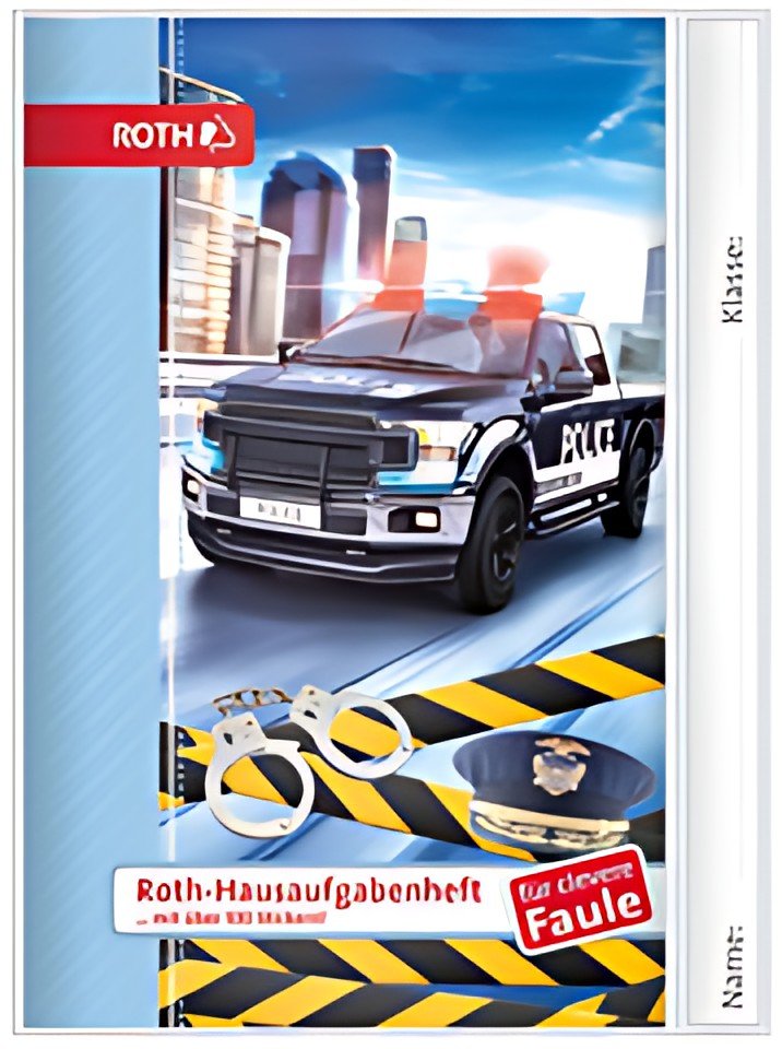 ROTH Hausaufgabenheft Kids für clevere Faule "Polizei 911"