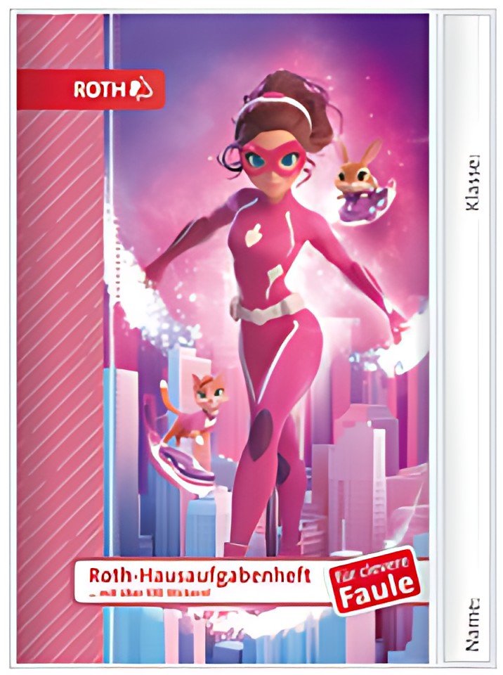 ROTH Hausaufgabenheft Kids für clevere Faule "Agentin Laura"