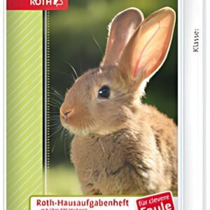 ROTH Hausaufgabenheft Tiere für clevere Faule "Hase"